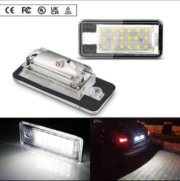 Podświetlenie rejestracji Audi A3 A4 A6 A8 Q7 LED