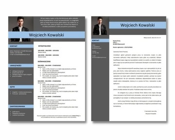 KOMPLET CV I LIST MOTYWACYJNY - WYRÓŻNIAJĄCY WZÓR