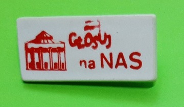ZNACZEK PRZYPINKA GŁOSUJ NA NAS - WYBORY 1989
