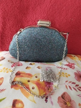 Nowa torebka damska kopertówka niebieska piękna 