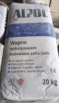 Wapno hydratyzowane budowlane extra białe 