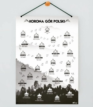 Korona Gór Polski - plakat A3