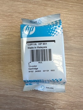 Tusz HP 651 kolorowy C2P11AE HP651 ORYGINALNY 