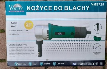 NOŻYCE DO BLACHY VANDER VNB725 500W CENA!!