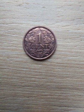 Holandia 1 cent 1920 stan II konik morski