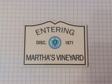 Kolekcjonerski magnes na lodówkę Martha's Vineyard