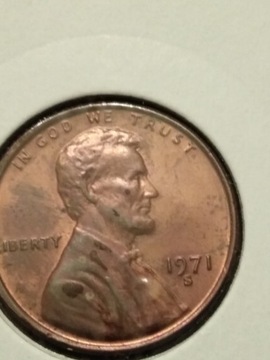 Moneta 1 cent usa Lincoln 1971 s