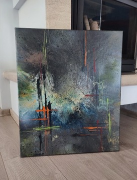 Obraz ręcznie malowany Abstrakcja 50x60