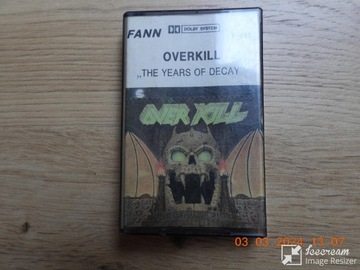 Wkładka/okładka kasety:OVERKILL-The Years of the..