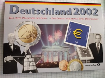 G Niemcy 2002G zest. monet znaczki Mi. 54,80€ +FDC
