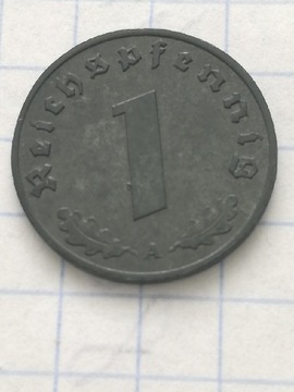 1 reichspfennig 1943 A III RZESZA  Zn