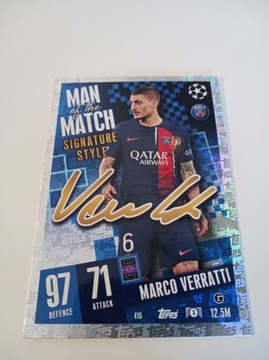 Match Attax 2023/24 Man Of The Match Verratti