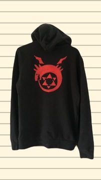 Bluza ciemno brązowa zapinana full metal alchemist