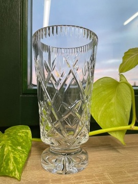 Kryształ wazon kryształy prl vintage retro szkło