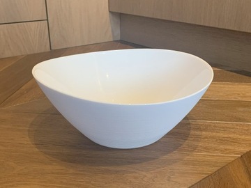 Biała ceramiczna miska / patera na owoce / 24-25cm