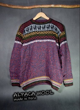 Sweter Termiczny Premium Z Wełny Alpaki Peru