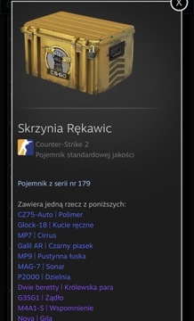 Skrzynia Rękawic skin cs2