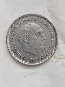 297 Hiszpania 5 peset, 1957