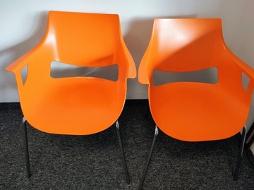 krzesło Fano pomarańczowe 2szt.