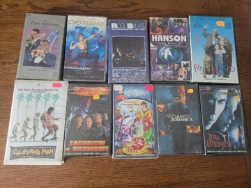 Kasety VHS 10 sztuk, 5 złotych sztk. - zestaw nr14