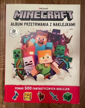 Minecraft Album przetrwania z naklejkami