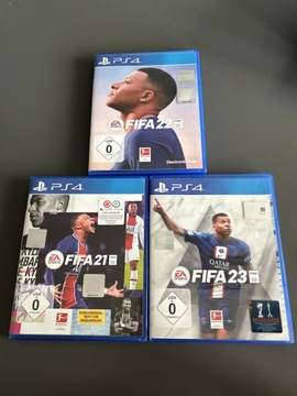 Zestaw gier PS4 PlayStation FIFA 21 22 23