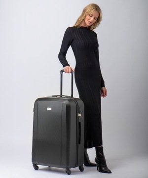 Duża walizka PUCCINI Manchester ABS022A-1 czarna