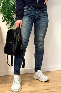 Spodnie jeansy Stradivarius, skinny, damskie XXS