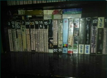 Kasety VHS nie czyste używane 250 sztuk