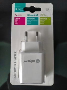 Ładowarka 2 x USB 2,4A Nowa