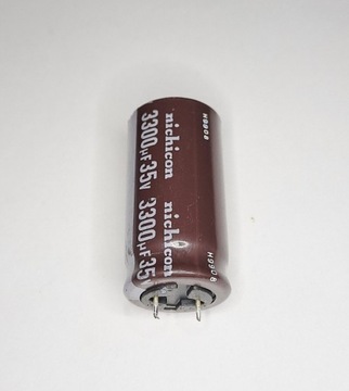 35V 3300uF  PW(M) Nichicon   kondensator elektrolityczny 18x36mm 105°C 
