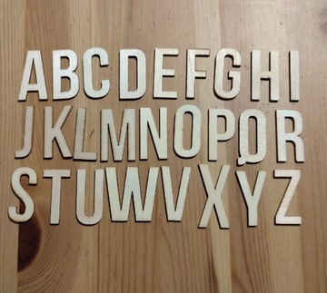 Stemple litery  tort alfabet masa cukrowa deco