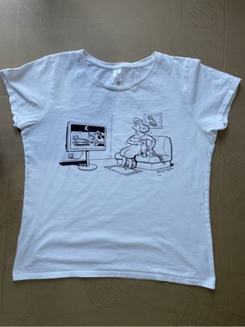 Koszulka T-shirt Andrzej Mleczko kot kotek kicia