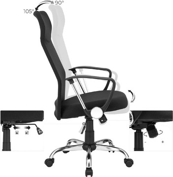 Ergonomiczny fotel biurowy z regulacją