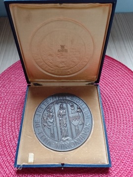 Medal Belgia Stara Signovana Fisch  12 cm