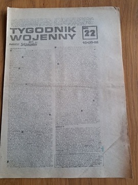 Tygodnik Wojenny Solidarność  nr 22 z 10.06.1982