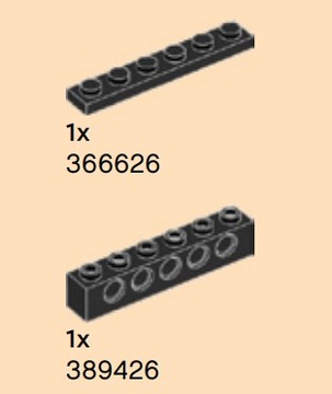 LEGO 71790 NINJAGO 1X 366626 1X 389426 2X 6267048