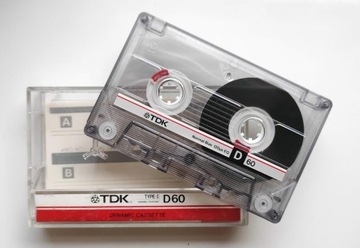 Kaseta magnetofonowa TDK D 60 (1985)
