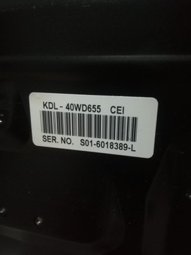 Telewizor Sony KDL-40WD655 /Oryginalne części/