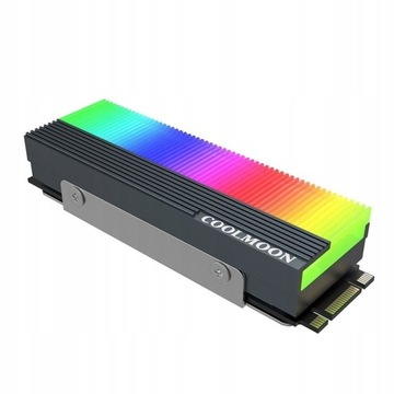 CoolMoon M.2 SSD 2280 Chłodzenie Radiator LED RGB