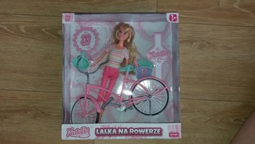 Natalia - lalka typu Barbie na rowerze + akcesoria