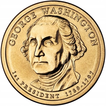 1 $ Prezydenci USA George Washington 2007 P 