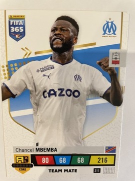 PANINI FIFA 365 2023 Team Mate Mbemba 211