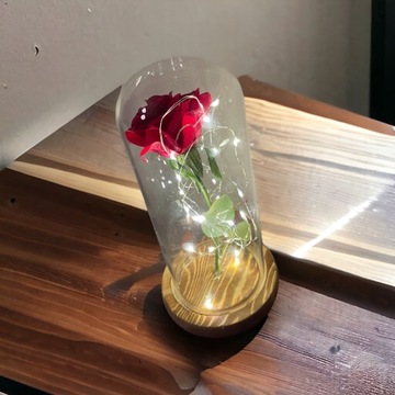 Róże z światełkiem - 21 cm