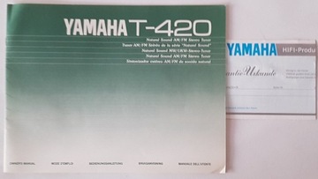 Instrukcja oryginalna TUNER AM/FM YAMAHA T-420