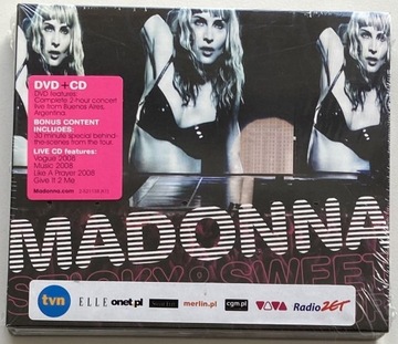 Madonna Sticky & Sweet Tour CD + DVD album nowa fo