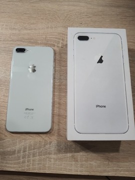 Iphone 8 plus biały 64 g w stanie idealnym 
