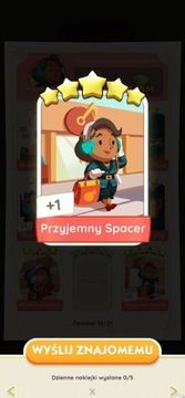 "PRZYJEMNY SPACER" -Monopoly go naklejka /14