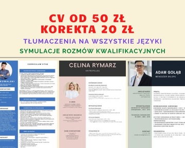 Pisanie Cv, copywriting, tłumaczenia, prezentacje