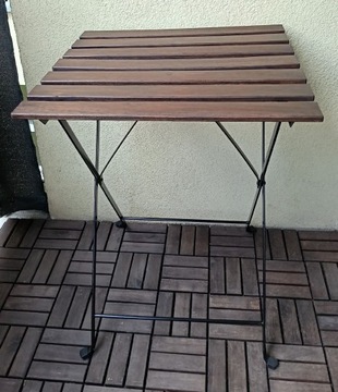 Stół ogrodowy Ikea 55 cm x 54 cm jasnobrązowa  jak Nowy !